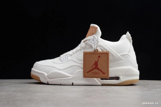 AO2571 Air AO2571 (Levi's 100 Retro Tag) 4 Levi's Jordan White 100 1012